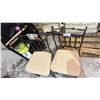 Image 3 : PAIR OF METAL FRAMED COUNTER HEIGHT STOOLS