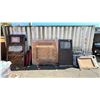 Image 1 : ASSORTED WOODEN DOORS , WINDOWS, WINDOW FRAMES & MORE