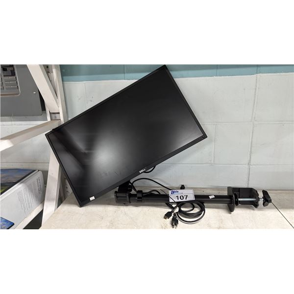 DELL 27" MONITOR WITH ADJUSTABLE DESK MOUNT
