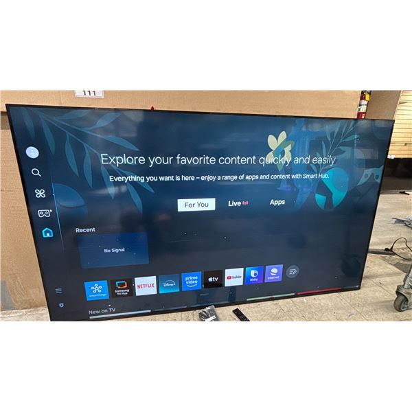 SAMSUNG 75" CRYSTAL UHD 4K TIZEN OS SMART TV WITH STAND & REMOTE: *HORIZONTAL DEAD PIXEL LINE*