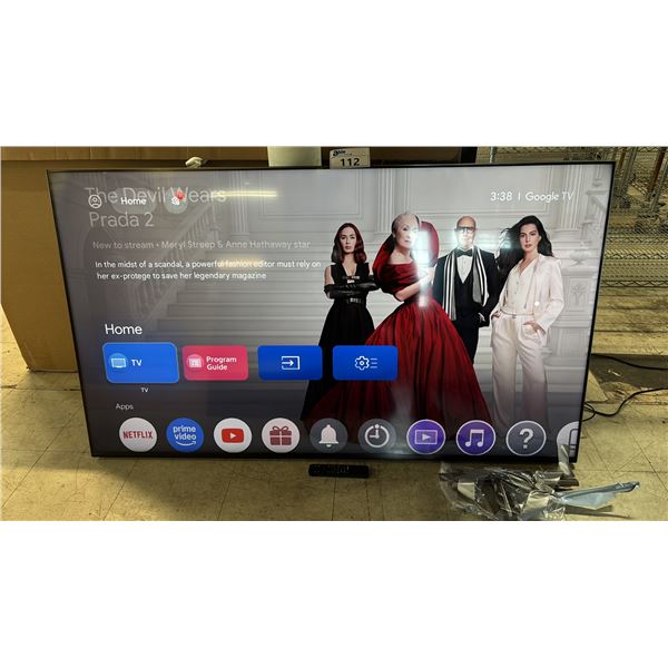SONY 65" 4K HDR FULL ARRAY LED TV WITH STAND & REMOTE