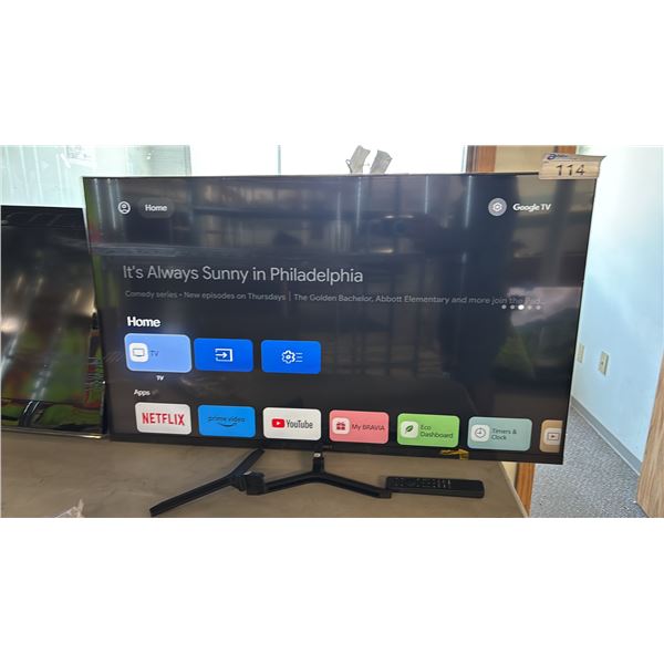SONY 43" S30 BRAVIA 3 SERIES 4K UHD LED TV WITH STAND & REMOTE