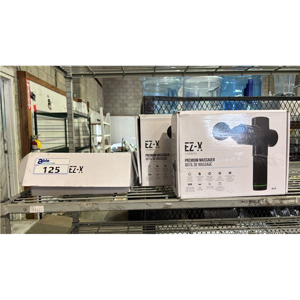 (3) EZ-X CARBON PREMIUM MASSAGERS