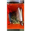 Image 2 : VINTAGE BUOY, BAG OF ROPE & TOTE OF ROPE, BOAT PLANS, SAW & MORE