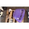 Image 2 : PALLET OF ASSORTED VOLKSWAGEN AUTO PARTS INCLUDING; HATCH COVER, CHROME HUB CAPS & CHROME SHIFTER