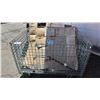 Image 1 : METAL WIRE ROLLING BIN WITH ASSORTED GLASS & METAL CONTENTS *MUST TAKE ALL - BIN INCLUDED*