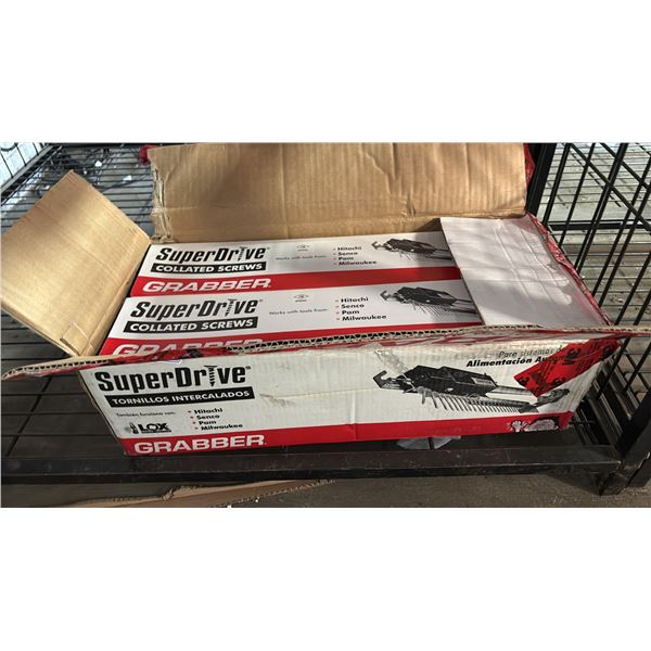 CASE OF 6 BOXES OF LOX GRABBER SUPER DRIVER COLLATED SCREWS