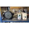 Image 1 : SPOT LIGHT, OUTDOOR LIGHT TUBS & (2) APC POWER BACKUPS