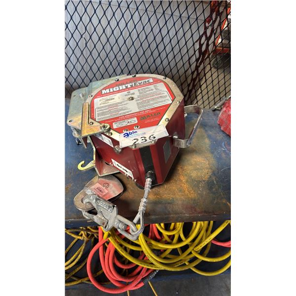 MILLER MIGHT EVAC SELF-RETRACTING LIFELINE WITH EMERGENCY RESCUE