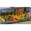Image 3 : SHELF OF ASSORTED EXTENSION CORDS & AIR HOSE
