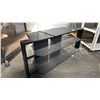 Image 2 : MODERN GLASS 2-TIER ENTERTAINMENT STAND