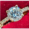 Image 2 : 10K(2G), LAB DIAMOND (1.66CT) RING, SIZE 6, APPRAISED INSURANCE VALUE $3340