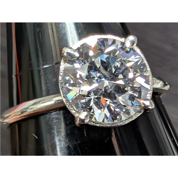 10K(1.6G), LAB DIAMOND (1.54CT) RING, SIZE 6.5, APPRAISED INSURANCE VALUE $2520