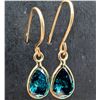 Image 1 : 10K(0.47G), BLUE LAB DIAMOND (1.2CT) EARRING, SUGGESTED RETAIL VALUE $2000