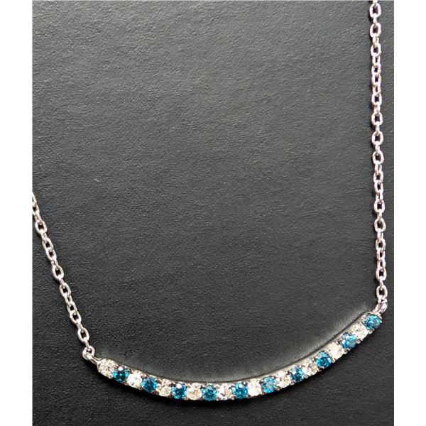 14K(1.5G), NATURAL DIAMOND (0.19CT) NECKLACE 18", SUGGESTED RETAIL VALUE $2000