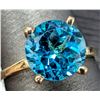 Image 1 : 10K(2G), BLUE TOPAZ (2.3CT) RING, SIZE 6.25, SUGGESTED RETAIL VALUE $2000