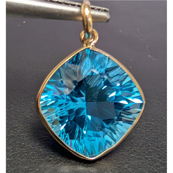 10K(1.91G), BLUE TOPAZ (9CT) PENDANT, SUGGESTED RETAIL VALUE $1200