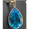 Image 1 : 10K(1.49G), BLUE TOPAZ (6.6CT) PENDANT, SUGGESTED RETAIL VALUE $1000