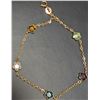 Image 1 : 10K(1.25G), GEMSTONE BRACELET 7", SUGGESTED RETAIL VALUE $900