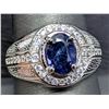 Image 1 : SILVER(5.82G), SAPPHIRE (1CT) RING, SUGGESTED RETAIL VALUE $500