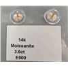 Image 2 : 14K(0.95G), MOISSANITE (3.6CT) EARRING, SUGGESTED RETAIL VALUE $1000
