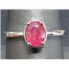 Image 1 : SILVER(2.2G), RUBY (1CT) RING, SUGGESTED RETAIL VALUE $240