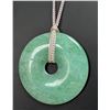 Image 2 : SILVER(APP 15G), JADE NECKLACE 16-22'', SUGGESTED RETAIL VALUE $240