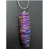 Image 2 : SILVER(APP 13G), RAINBOW TITANIUM AURA QUARTZ NECKLACE 18'', SUGGESTED RETAIL VALUE $200