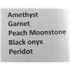 Image 2 : AMETHYST, GARNET AND MOONSTONE (APP 12CT) GEMSTONE