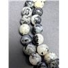 Image 2 : ZEBRA JASPER 6MM SILVER NECKLACE 16''