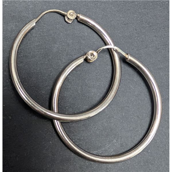 SILVER(1.93G), 24MM HOOP EARRING