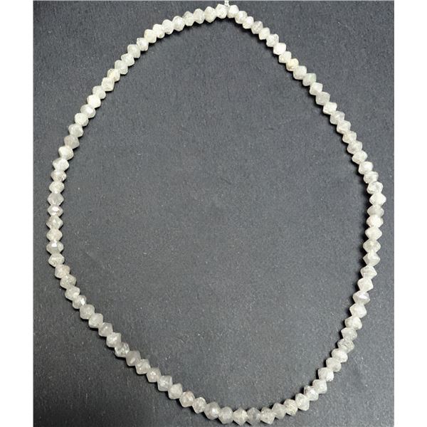 NATURAL DIAMOND 9CT (FACETED BEAD) BRACELET FLEXIBLE, APPRAISED INSURANCE VALUE $1385