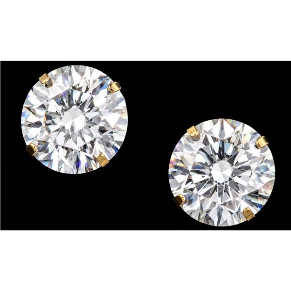 14K(0.6G),  MOISSANITE (2.4CT) EARRING, SUGGESTED RETAIL VALUE $800