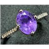 Image 1 : SILVER(2.46G),  AMETHYST (1.5CT) RING, SUGGESTED RETAIL VALUE $200