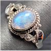 Image 1 : SILVER(2.32G),  MOONSTONE (1CT) RING