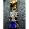 Image 1 : SILVER(0.8G),  SAPPHIRE (0.52CT) PENDANT