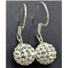 Image 1 : SILVER(2.01G),  CRYSTAL EARRING