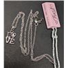 Image 2 : SILVER(2.39G),  NATURAL DIAMOND (0.01CT) NECKLACE 15"