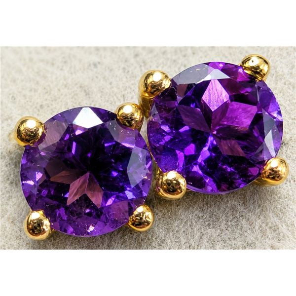 SILVER AMETHYST (0.5CT) EARRING