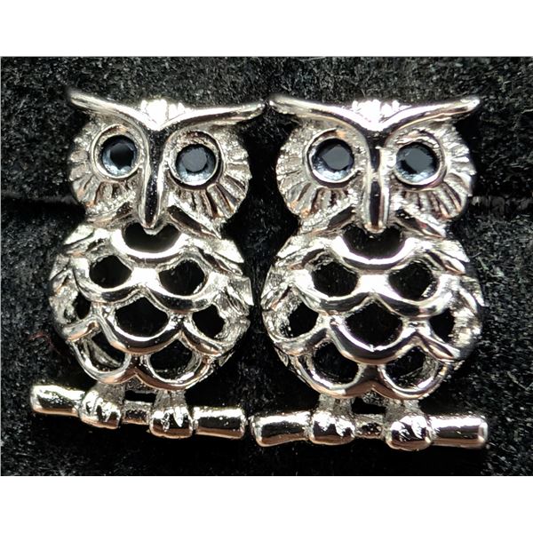 SILVER(1.38G),  BLACK ONYX EARRING