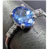 Image 3 : PLATINUM (2.93G), TANZANITE(0.6CT), DIAMOND (0.05CT) RING, SIZE 5.5, APPRAISED INSURANCE VALUE $2380