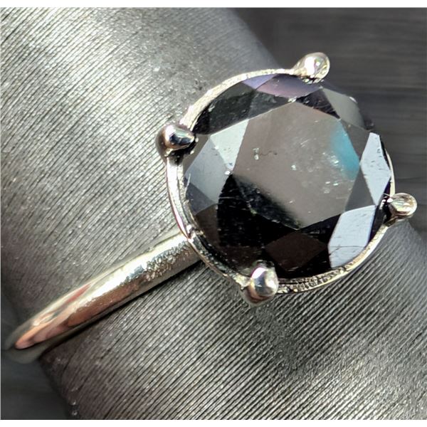 10K(1.79G), BLACK DIAMOND(1.8CT) RING, SIZE 6.5 SUGGESTED RETAIL VALUE $1800