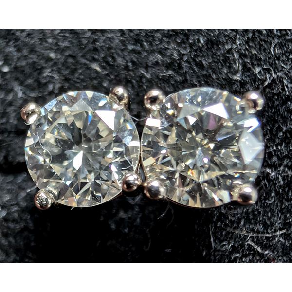 10K(0.5G), LAB DIAMOND(0.55CT) EARRING, SUGGESTED RETAIL VALUE $1400