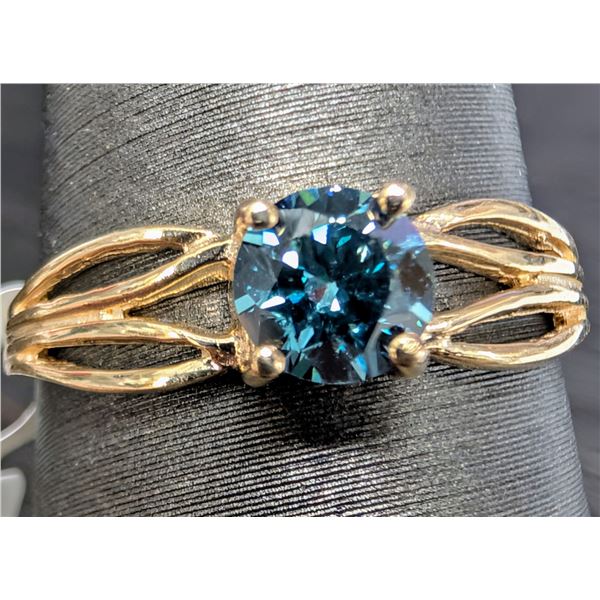 10K(1.4G), LAB DIAMOND(0.35CT) RING, SIZE 5, APPRAISED INSURANCE VALUE $1295