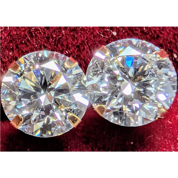 14K(0.3G), LAB DIAMOND(0.84CT) EARRING, SUGGESTED RETAIL VALUE $1200