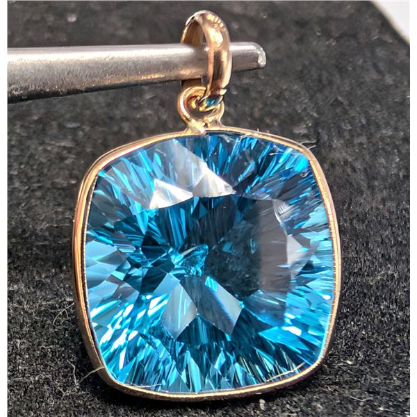 10K(2.03G), BLUE TOPAZ(9CT) PENDANT, SUGGESTED RETAIL VALUE $1200