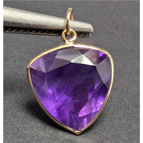 10K(0.81G), AMETHYST PENDANT, SUGGESTED RETAIL VALUE $600