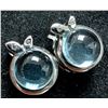 Image 1 : SILVER(4.6G), BLUE TOPAZ EARRING, SUGGESTED RETAIL VALUE $360