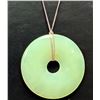 Image 1 : SILVER(APP 15G), JADE NECKLACE 16-22"(RANDOM SILVER CHAIN), SUGGESTED RETAIL VALUE $240