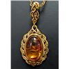 Image 1 : SILVER(5.15G), AMBER NECKLACE 16-18"
